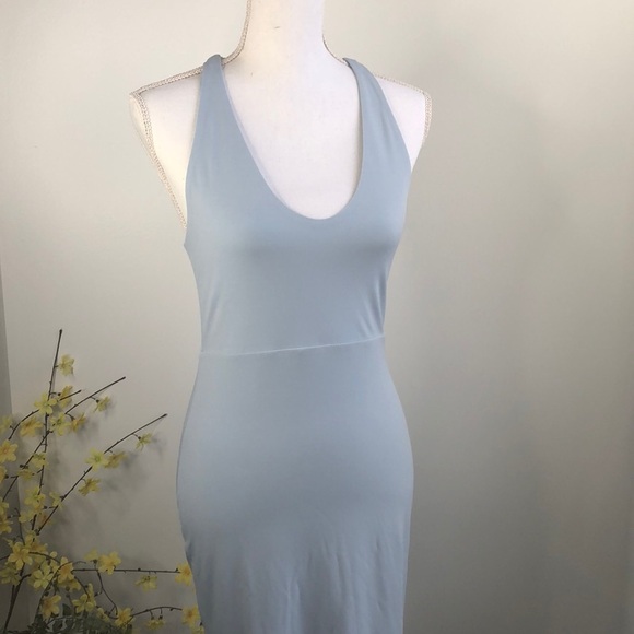 Leith blue racerback mini bodycon dress - Picture 2 of 8